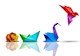 There are four images on the picture. The first shows a crumpled piece of pager. The second the crumpled paper transformed into another shape. The third shows a swan, and the fourth shows the bird taking flight. These images represent evolution, transformation, innovation, and creativity.